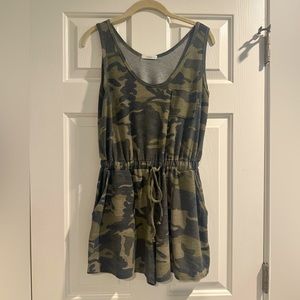 Camouflage shorts/romper.  Size small